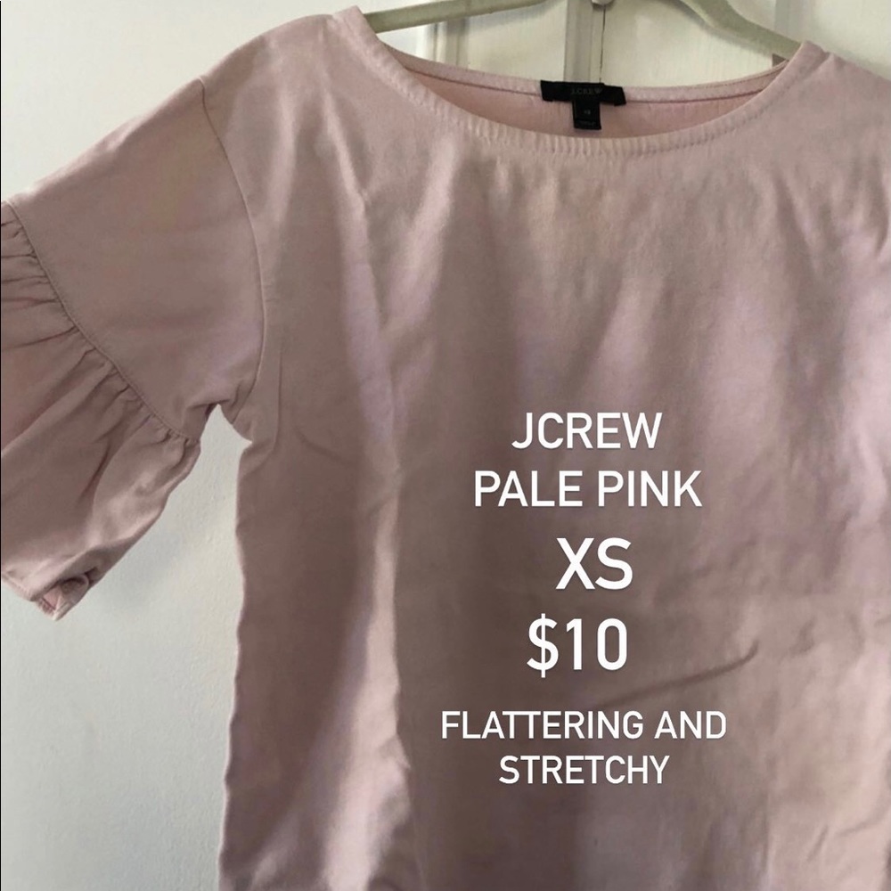 Jcrew cotton / stretch T with sleeve detail